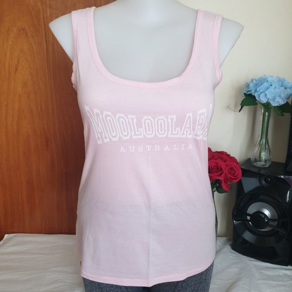 BTF Tops - BTF Between the Flags AU-14 Pink Sleeveless Singlet Top Tee 100% Cotton NWOT